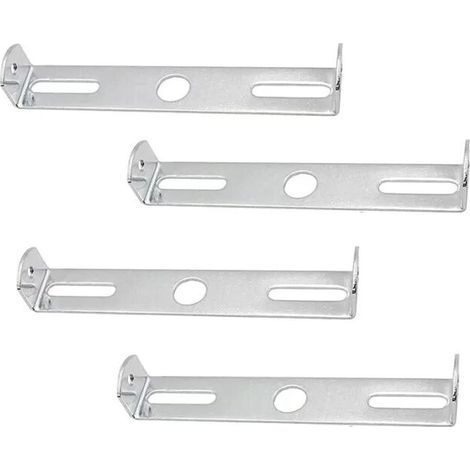 Support Plaque Plafonnier,Accessoires Fixation Lustre,Support Fixation Plafonnier,pour Accessoires Support Lampe d'Éclairage Lustre Plafond Bureau à Domicile (Argent),4 Pièces (1/5)