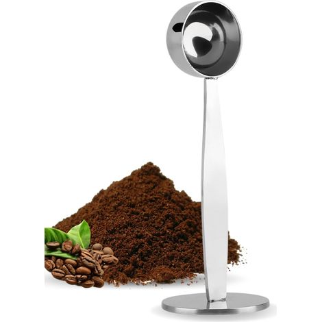 Cuillère Doseuse Café, Cuillere A Cafe, Café Mesure Tamper Cuillère en Acier Inoxydable, Petites Cuillères für Kaffee, Coffeeware (1/5)