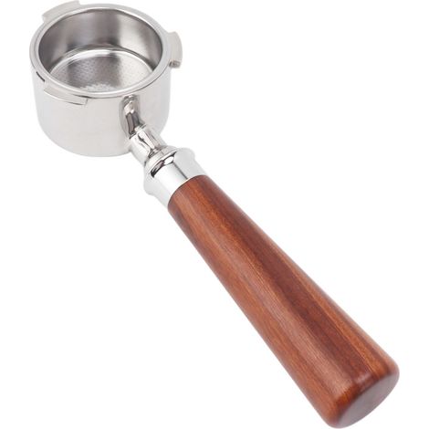 Porte-filtre pour machine à café 51 mm, 3 canaux, avec panier-filtre et poignée en bois, porte-filtre sans fond pour EC0680, type 1 (1/5)