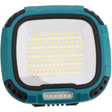 QORVA- Lampe de travail COB portable, lampe de camping rechargeable, avec base magnétique et crochets, pour usage extérieur (1/5)