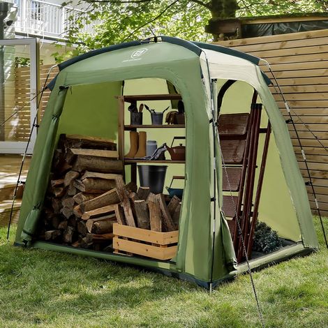 Tente pour 2-3 vélos, Garage pour vélos 200x120x165cm, Tente pour Outils PU 4000MM étanche pour vélos, Motos, Outils de Jardin, Abri pour vélos Compact et Portable pour l'extérieur (1/5)