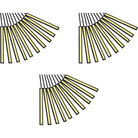 30 barres lumineuses LED étanches 12 V avec feux de jour (DRL) - COB blanc - pour camping, caravane, bateau ou voiture