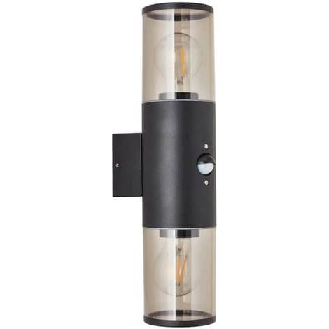 [GEBRAUCHT] B-Ware Brilliant Außenwandleuchte Sergioro Wandleuchte Außenlampe Zweiflammig Sensor
