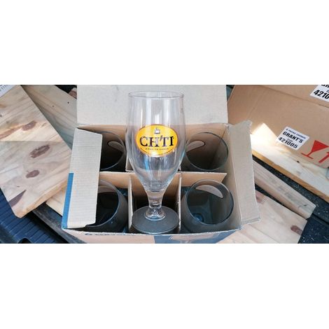 Lot de 6 verres Ch’ti - 32 cl - Verres à bière rares