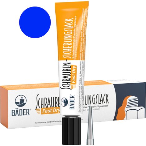 Bäder Schraubensicherungslack Fast Dry 20 ml Tube blau 12 Stk (1/3)
