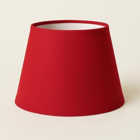 Lampshade, Conical shape, Cotton fabric, E27 and E14 socket, For table lamp (1/3)