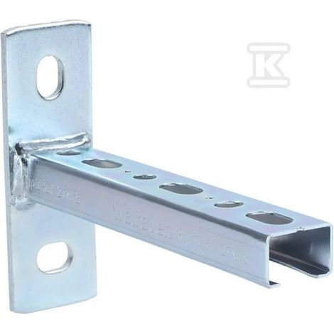 Wandkonsole Walraven rapidrail gelocht Stahl 27x18 mm 300 mm