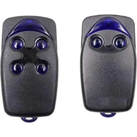 CAME TOP432NA EV 433,92 MHz Rolling-Code Universalfernbedienungen, DOORHAN-Stil FLOR, 2 und 4 Tasten – Drahtlose Sender für Garage und Tor, 2 Stück, Schwarz