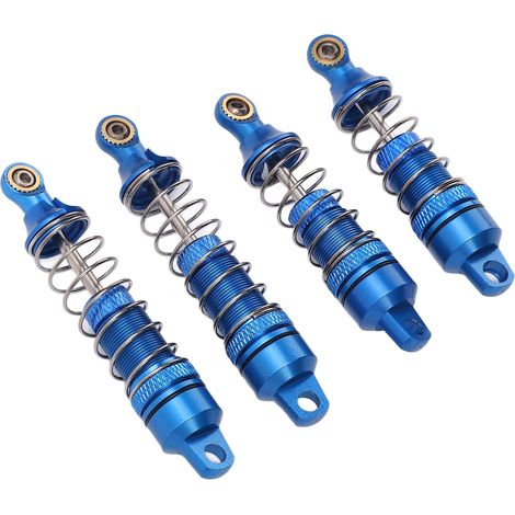Amortisseurs en alliage d'aluminium 4 pièces pour Losi Mini T 2.0 2WD 1/18 - Ressorts RC - Camion Bleu (1/5)