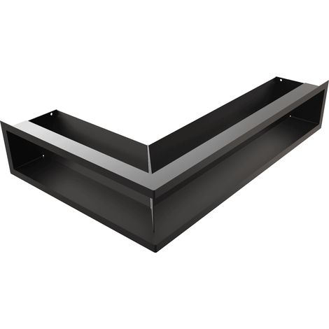 Eck-Lüftungsgitter LUFT rechts 40x60x12 schwarz (1/5)