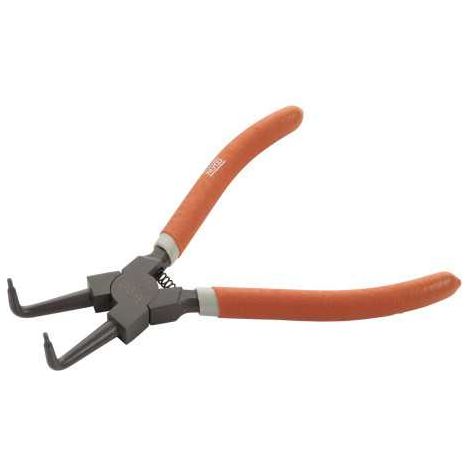 Alicate Seeger teflonado de boca curva para arandelas interiores 140 mm ALYCO ORANGE
