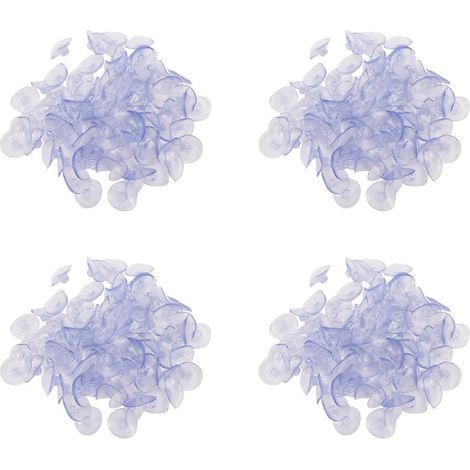 400 ventouses transparentes en forme de champignon de 40 mm (1/5)