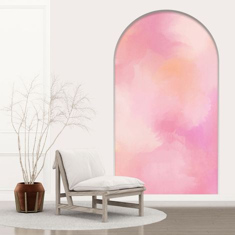 Stickers Trompe l'oeil Arche - Voute - Aquarelle - 70 x 125 cm (1/5)