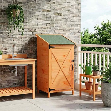 vidaXL Capanno da Giardino Marrone 59,5 x 56 x 113,5 cm