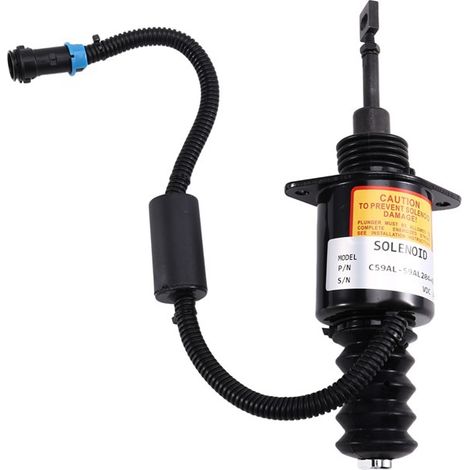 1 color: Black Material: Metal 24V Flame Suppression Solenoid Valve C59AL-59AL204+B (1/5)