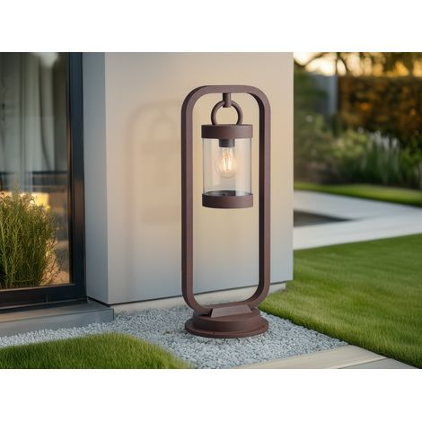 LED Wegeleuchte Landhausstil, Laterne in Rostoptik, Höhe 60cm (1/5)
