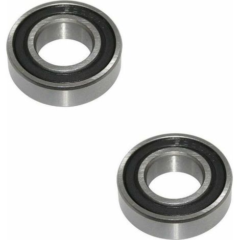 2 cuscinetti a sfera sigillati 6203-2RS 17x40x12mm per ruote di moto, scooter, ciclomotori, auto, rimorchi e trattori