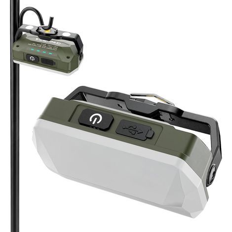 Wiederaufladbare magnetische Arbeitsleuchte – tragbare Campinglaterne mit 1500 lm, 52 LEDs – 10 Stunden Akkulaufzeit mit 4000 mAh Akku – IPX4 wasserdichte, kabellose LED-Leuchte für Kfz-Reparaturen (1/5)