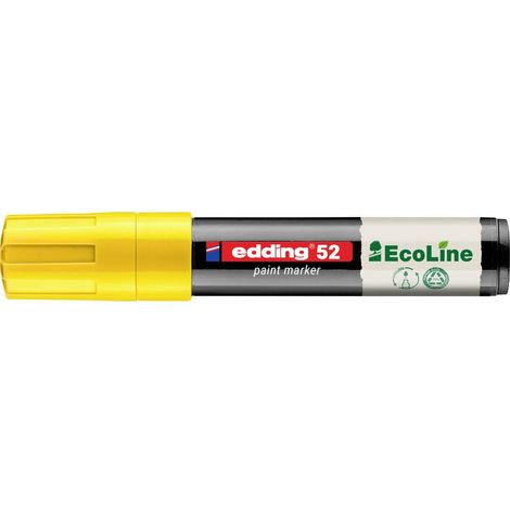Edding 52 EcoLine 4-52-005 Marqueur peinture jaune 4 mm, 15 mm (1/4)