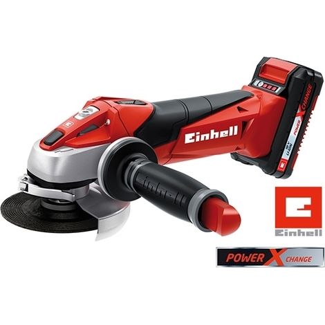 Smerigliatrice angolare/Flex 115mm a batteria 18V Lion Einhell - TE-AG 18 Li Kit (1/2)