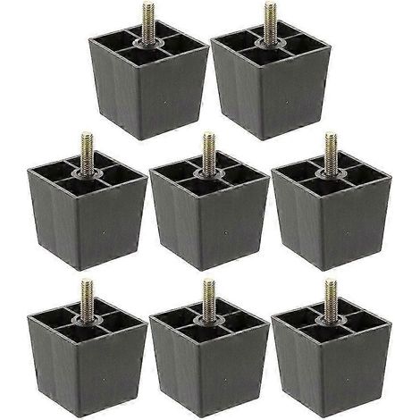 rallonges carrées coniques pour pieds de canapé, pieds de meubles à visser, compatibles avec canapés, chaises, lits, tables et armoires, remplacement de pieds de canapé à faire soi-même. (1/5)