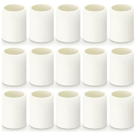 20pièces PVC Nettoyage Bouchon 20mm BSP Mâle, Adaptateur de capuchon d'extrémité, Fermeture bouchon raccordement tuyauterie pour la maison ou l'industrie, Ligne d'eau plomberie 2 Way 32mm (1/5)
