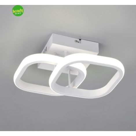 Plafoniera Kasia quadro Trio Lighting 7W 4000K bianco