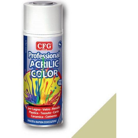 Vernice spray acrilica avorio ral 1014 400ml, cfg sp1014