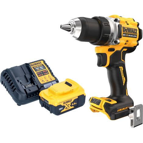 Trapano avvitatore a batteria DeWalt DCD 800 P1 18 V 90 Nm brushless + 1x batteria ricaricabile 5,0 Ah + caricabatterie (1/5)
