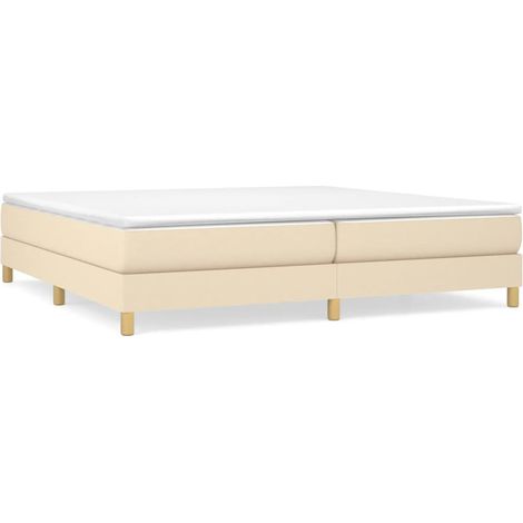 Maison Exclusive - Boxspringbettgestell Creme 200x200 cm Stoff