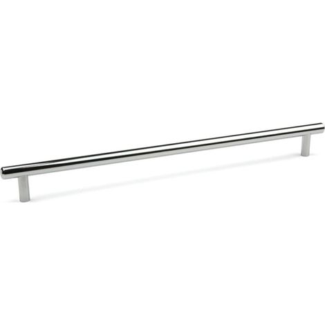 Poignée de meuble entraxe 192 mm type Hrazda pour tiroir armoire maison avec vis – Finition chrome brillant (1/3)