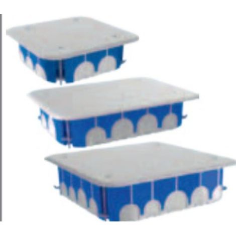 Boîte de dérivation 120 x 120 x 40 mm – Collerette d’appui extra-large – Joint d’étanchéité – Volume de travail important – BLM