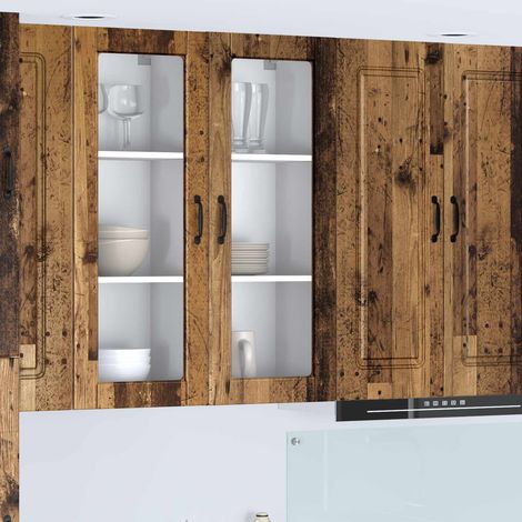 Armoire de cuisine avec étagère-Meuble de cuisine-Armoire de rangement Bois ancien 40 x 31 x 100 cm 203090 (1/5)
