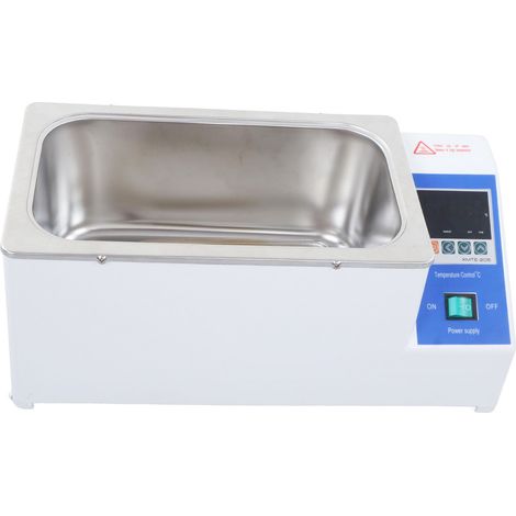 Bain-marie thermostatique numérique 600 W à 2 trous pour laboratoire, à température constante et minuterie, prise UE 220 V (1/5)