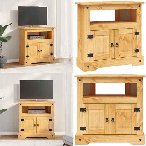 Table console Gamme Corona Pin mexicain 80x43x78 cm - Meuble Tv - Table Basse - Armoire D'angle - Rangement - Décoration Intérieure - Home & Living (1/5)