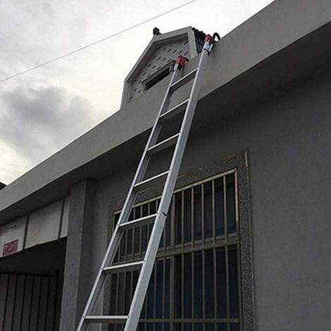 Teleskop-Leiterhaken-Stabilisatoren, Abstandshalter-Dachhaken-Set, Griffstabilisator und Oberflächenschutz für Ausziehleitern (1/4)