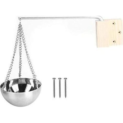12CM Bol d'herbes de Sauna Durable, Bol de Sauna en Acier Bol d'arôme de Sauna Tasse Bol d'huile Essentielle Accessoires de Salle de Sauna (1/5)