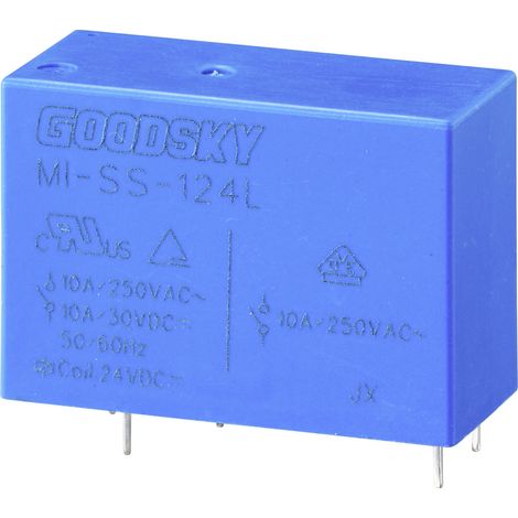 GoodSky MI-SS-124L Printrelais 24 V/DC 10 A 1 Wechsler 1 St. Tube (1/2)
