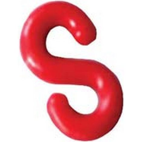 25PZ GANCIO A "S" PER CATENA IN PLASTICA - ø mm.8 conf.25 pz.