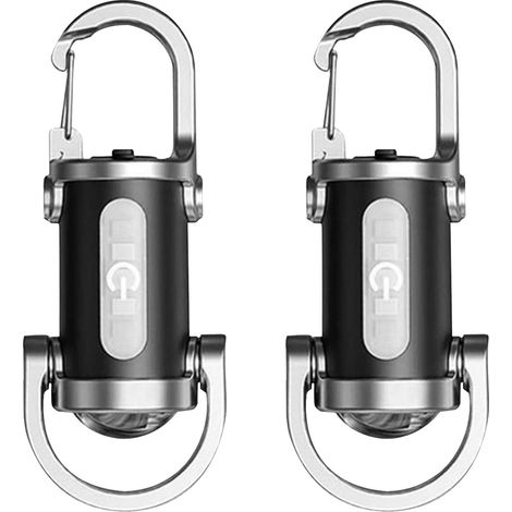 wasserdicht, ideal zum Laufen, Spazierengehen, Campen, Angeln und Wandern, perfekt für Nachtarbeiten, kompakte COB-Taschenlampe, Mini-EDC-Taschenlampe mit 6 Leuchtpunkten (1/5)