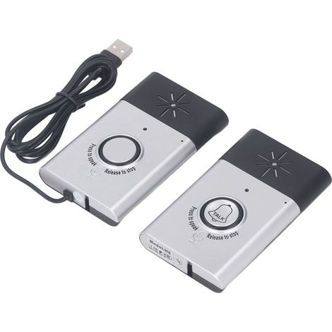 Sonnette sans fil avec interphone vocal et télécommande pour la maison - Kit de sonnette vocale sans fil intelligent pour la maison (1/5)