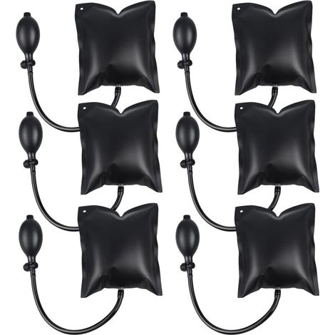 6 Pièces Air Wedge Pump Coussin de Montage, Pump Wedge Air Coussiné, Cale Gonflable, Positionnement Rapide des Portes Fenêtres, pour Installation de Portes et Fenêtres, Réparation de Voit (1/5)