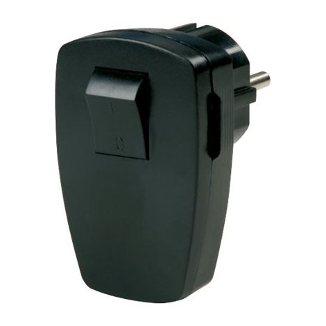 Enchufe extraíble en ángulo con conector Unischuko 250V, 16 A, IP20, negro / 12102