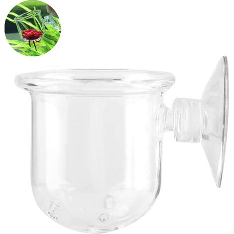 Cone D Alimentation Pour Aquarium - Verre Ou Acrylique - Fixation Par Ventouse - Pour Vers Rouges Crevettes Artemia Vers De Sang - 1 Pièce (1/5)