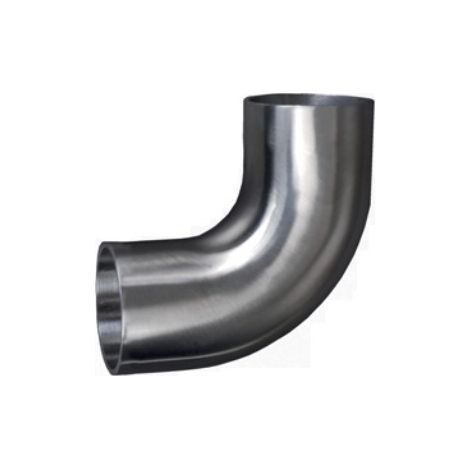 [QUALITE FRANCAISE] - Connecteur à 90° effet arrondi pour tube Ø42,4mm - Longueur totale 68mm - Inox 316 - À coller