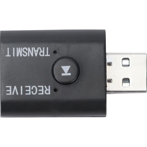 Adaptateur Bluetooth USB sans fil émetteur-récepteur 2 en 1 pour ordinateur portable et de bureau, compatible avec casque et haut-parleurs. (1/5)