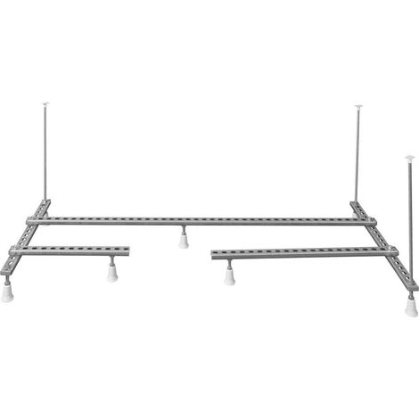 Construction de support pour baignoire asymétrique 165x80cm