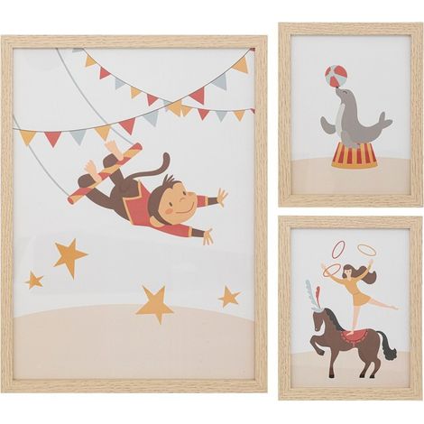 Lot de 3 cadres déco Circus (1/5)