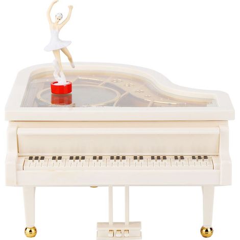 Spieluhr in Form eines Klaviers mit Ballerina-Motiv, Dekoration für Zuhause, Schmuckkästchen, Kinderspielzeug (1/5)