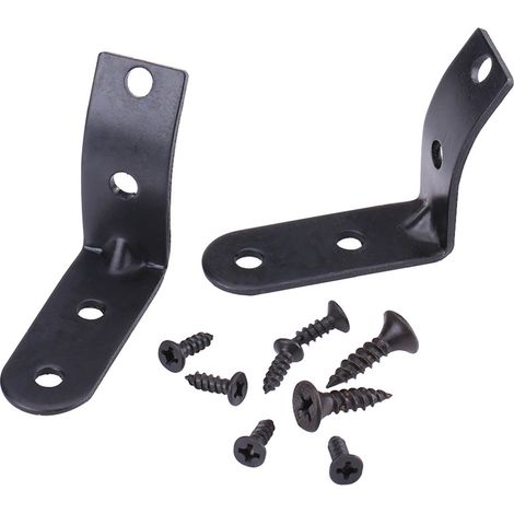 Kit de réparation pour charnières de boîte à gants noires sur Audi A4 S4 RS4 B6 8E 2002-2008 (1/5)